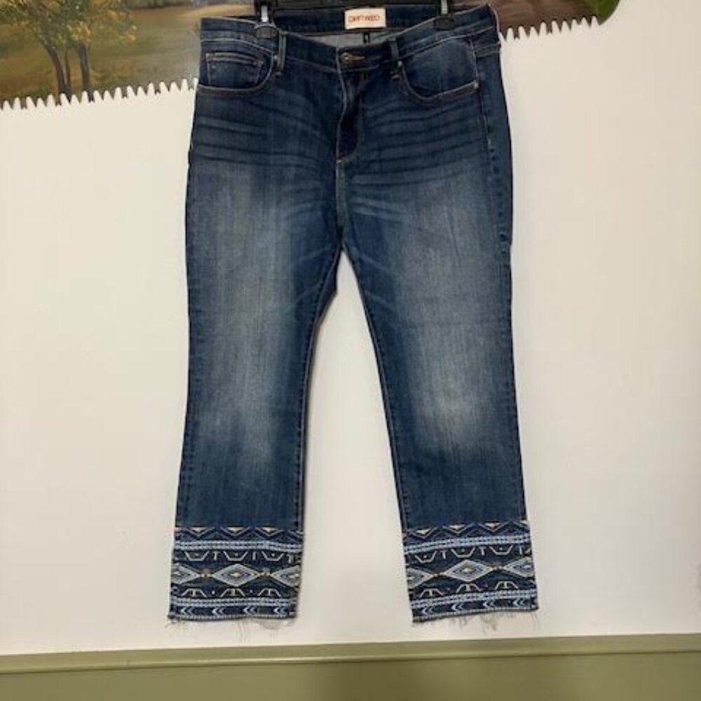 Driftwood Colette Crop Denim Jeans Size 33